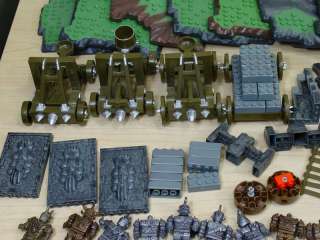 MEGA BLOKS DRAGONS WARRIORS FORTRESS   ASSORTED PARTS, MINIFIGS, AND 