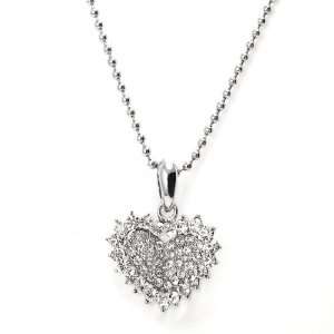 Perfect Gift   High Quality Glistering Joyful Heart Pendant with 