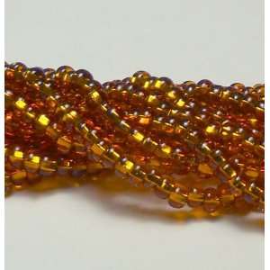 Topaz Czech Silver Lined 11/0 Glass Seed Beads (4)(6 String Hanks 