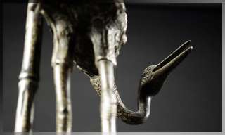   nouveau bronze stork sculpture table lamp base s pain ca 1920s 1930s