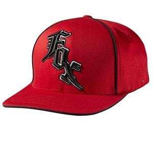  Fox Racing The MIdnight Flexfit Hat Red/Black XS/S 