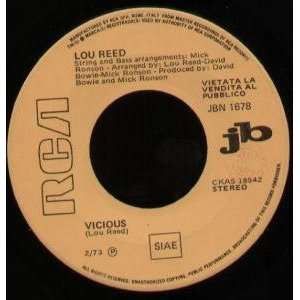   VINYL 45) ITALIAN RCA 1973 LOU REED/MIDDLE OF THE ROAD Music