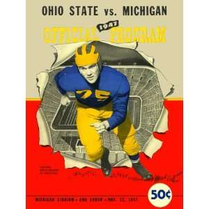  1947 Michigan Wolverines vs. Ohio State Buckeyes 36 x 48 