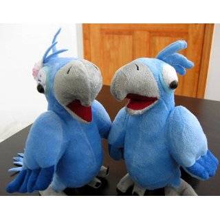   Macaw Rio de Janiero Male & Female Pair Couple Set Plush Bird Doll