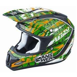    Answer Racing Comet Alpha Air Helmet   Medium/Green Automotive