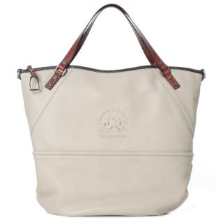 LA MARTINA Shopping Bag Beige Genuine Leather New 2012  