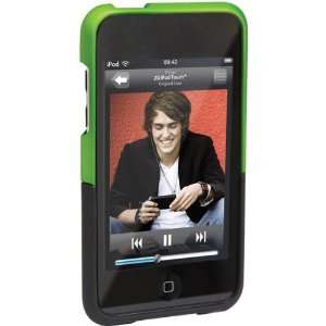  iFrogz Luxe Smooth Plastic Casefor iPod 2G   Green, Black 