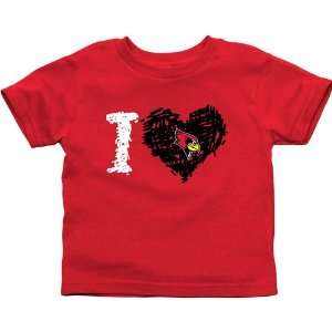   State Redbirds Toddler iHeart T Shirt   Red