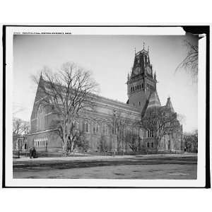  Memorial Hall,Harvard University,Mass.