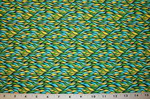 Blank Quilting Jessica II Intertwined Turquoise Fabric  