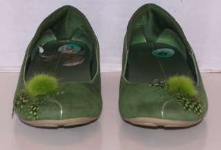 SERIES NIKE AIR FLATS GREEN SUEDE FEATHER 8 B  