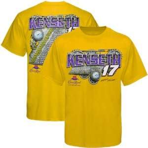   Matt Kenseth Gold 2010 Sprint Cup Series Schedule T shirt Sports