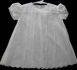 Vintage White Madeira Baby Dress 15 1/2 long  