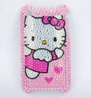 hot sale new iphone 3G 3GS bling crystal hello kitty pink skin cover 