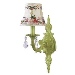  Pistachio Scroll 1 Arm Wall Sconce