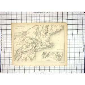 com Antique Map United States America Lake Ontario Virginia Maryland 