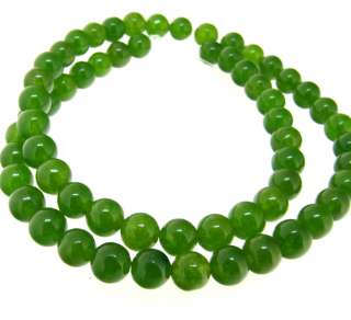 Green Jade Beads Gemstone 6mm Wholesale 5Strands/Lot  