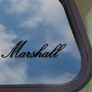  MARSHALL AMP Black Decal Car Truck Bumper Window Sticker 
