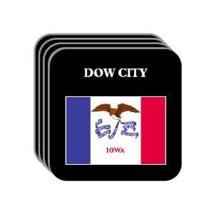  US State Flag   DOW CITY, Iowa (IA) Set of 4 Mini Mousepad 
