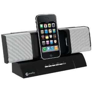   DUAL DOCK STEREO SPEAKERS & CHARGER FOR IPHONE/IPOD MCYAMPT Camera