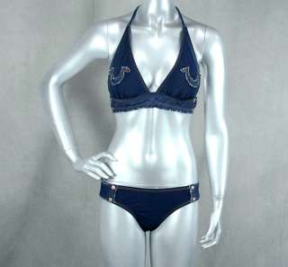 True Religion Jeans brand Womens JEANIUS Bikini DENIM patch set 
