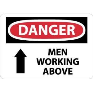 Danger, Men Working Above, 10X14, Fiberglass  Industrial 
