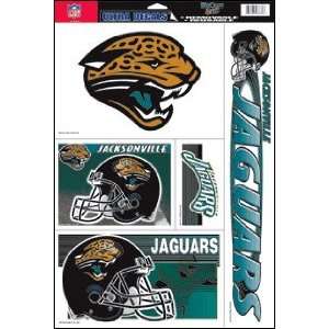   Set of (5) Team Window Clings Jacksonville Jaguars