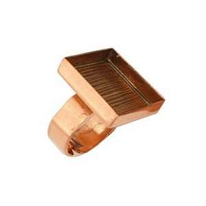  Copper Adjustable Ring Square Bezel 21mm Supplys Arts 