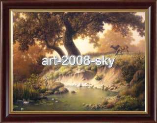 Oil painting art landscapeon canvas 36x48  