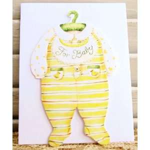  6 Carol Wilson Mailable Enclosure Cards For Baby Yellow 