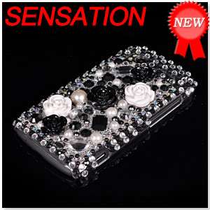 BLING RHINESTONE CASE COVER FOR HTC SENSATION 4G G14 05  