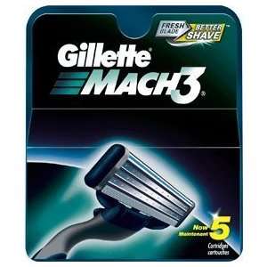  Mach3 Gillette Repalcement Cartridges, (2 Pack) 10 