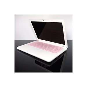 TopCase Transparent PINK Keyboard Silicone Cover Skin for Macbook 13 