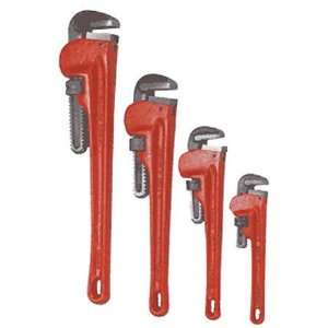  Troy ME5770 4 Pc Steel Pipe Wrench Complete Set Heavy Duty 
