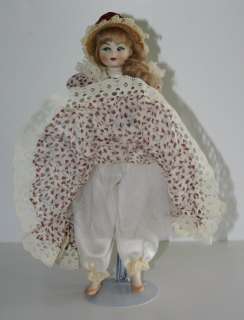 FULLY JOINTED MADE IN ITALY PORCELAIN DOLL 12 INCHES  
