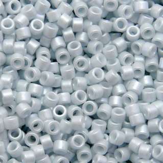   Aiko cylinder seed beads retired color light mist blue pearl 2407F 10g