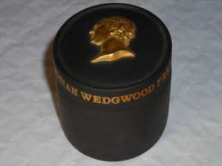   Trinket Box Jasperware Black Basalt Bust of Josiah Wedgwood  