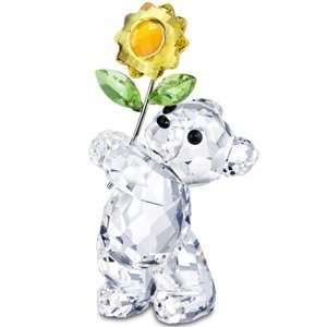 Swarovski Crystal Bear with Sunflower 
