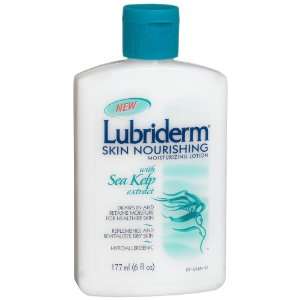 Lubriderm Skin Nourishing Lotion with Sea Kelp, 6 Ounce Bottles (Pack 
