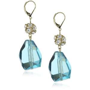  Leslie Danzis Blue Two Stone Drop Earrings Jewelry