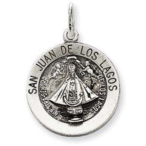  Sterling Silver Antiqued San Juan Los Lagos Medal Jewelry