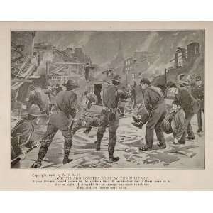  1906 San Francisco Earthquake Looters Soldiers Print 