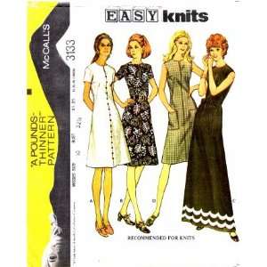  McCalls 3133 Sewing Pattern Misses Short or Long Evening 