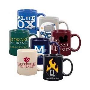 11oz Colored Creative Coffee Mugs   72 Pcs. Imprinted with your logo 