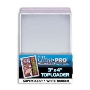  Ultra Pro Top Loaders 3x4 White 