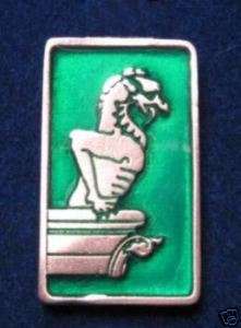 Gargoyle Jewelry Pewter Gargoyle Pin Green SCA LARP  