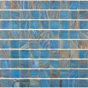  Lapis Lazuli 3/4 x 3/4 Blue Gem Solid Glossy Glass Tile 