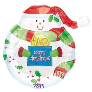  Christmas Balloons   Jovial Snowman Super Shape Health 