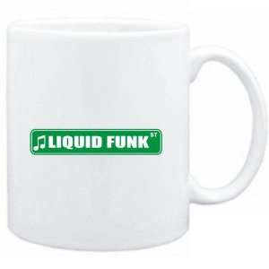 Mug White  Liquid Funk STREET SIGN  Music  Sports 