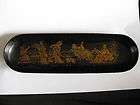 japanese antique papier mache lacquer pen tray 